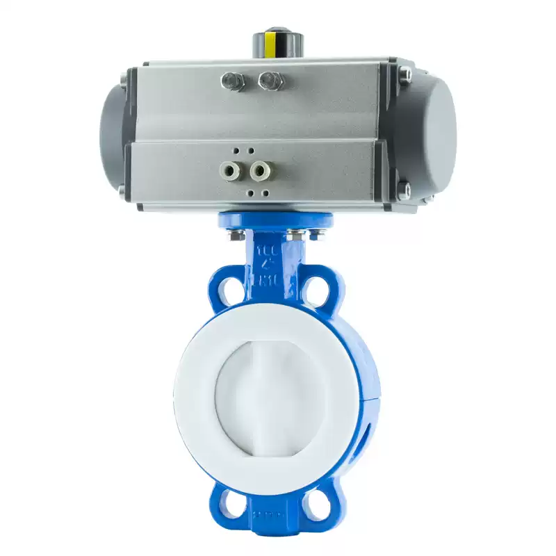 Pneumatic PTFE Lined Butterfly Valve